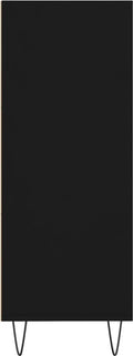 vidaXL - Boekenkast - 69,5x32,5x90 - cm - bewerkt - hout - zwart