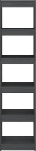 vidaXL - Boekenkast/kamerscherm - 40x30x167,5 - cm - massief - grenenhout - grijs