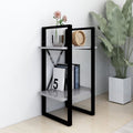 vidaXL - Boekenkast - met - 2 - schappen - 40x30x70 - cm - bewerkt - hout - betongrijs