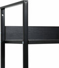 vidaXL - Boekenkast - met - 4 - schappen - 60x27,6x90,5 - cm - bewerkt - hout - zwart