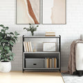 vidaXL - Boekenrek - 80x30x78,5 - cm - bewerkt - hout - en - ijzer - grijs - sonoma