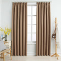 vidaXL - Gordijnen - verduisterend - met - haken - 2 - st - 140x245 - cm - grijs
