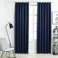 vidaXL - Gordijnen - verduisterend - met - haken - 2 - st - 140x245 - cm - grijs