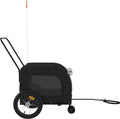 vidaXL - Hondenfietstrailer - oxford - stof - en - ijzer - zwart