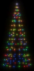 vidaXL - Lichtkegel - aan - vlaggenmast - 200 - meerkleurige - LED's - 180 - cm