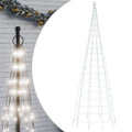 vidaXL - Lichtkegel - aan - vlaggenmast - 550 - koudwitte - LED's - 300 - cm