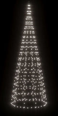 vidaXL - Lichtkegel - aan - vlaggenmast - 550 - koudwitte - LED's - 300 - cm
