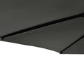 vidaXL - Parasol - met - stalen - paal - 225x225x212 - cm - antracietkleurig