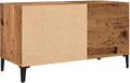 vidaXL - Platenkast - 84,5x38x48 - cm - bewerkt - hout - oud - houtkleurig