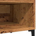 vidaXL - Platenkast - 84,5x38x48 - cm - bewerkt - hout - oud - houtkleurig