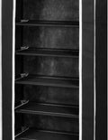 vidaXL - Stoffen - schoenenrek - met - hoes - 162 - x - 57 - x - 29 - cm - bruin