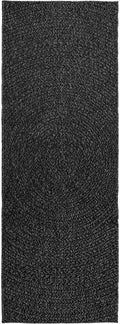vidaXL - Vloerkleed - ZIZUR - binnen - en - buiten - 80x200 - cm - jute - look - antraciet