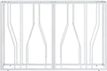 vidaXL - Wandtafel - 110x30x70 - cm - roestvrij - staal - en - glas - zilverkleurig