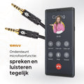 Drivv AUX Kabel 3.5 mm - Jack naar Jack - Verguld - Zwart - 2 meter