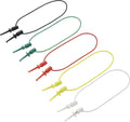 VOLTCRAFT Meetsnoerenset Krokodilklem Krokodilklem 0.28 m Zwart, Rood, Groen, Geel, Wit 1 set(s)