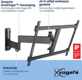 Vogel's TVM 3645 - Muurbeugel - Draaibaar 180° en kantelbaar 20° - Zwart