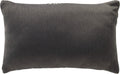 Dutch Decor NISA - Buitenkussen 30x50 cm - waterafstotend en uv-bestendig - Charcoal Gray - antraciet