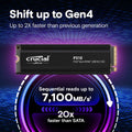 Crucial P310 - M.2 SSD 4TB - PCIe 4.0 7100 MB/s met heatsink