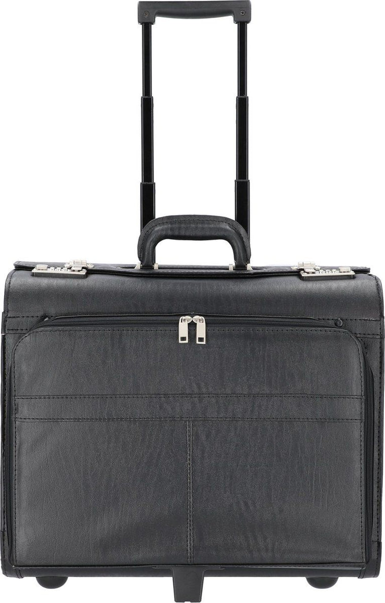 Alassio pilotenkoffer - SAN REMO - zwart - kunstleer - JU-45030