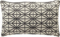 Dutch Decor NISA - Buitenkussen 30x50 cm - waterafstotend en uv-bestendig - Charcoal Gray - antraciet