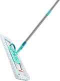 Leifheit Profi vloerwisser xl Micro Duo + EXTRA static stofdoek - 42 cm wisbreedte - 146 cm rug vriendelijke werkhoogte - 360° draaibare scharnier - Click System