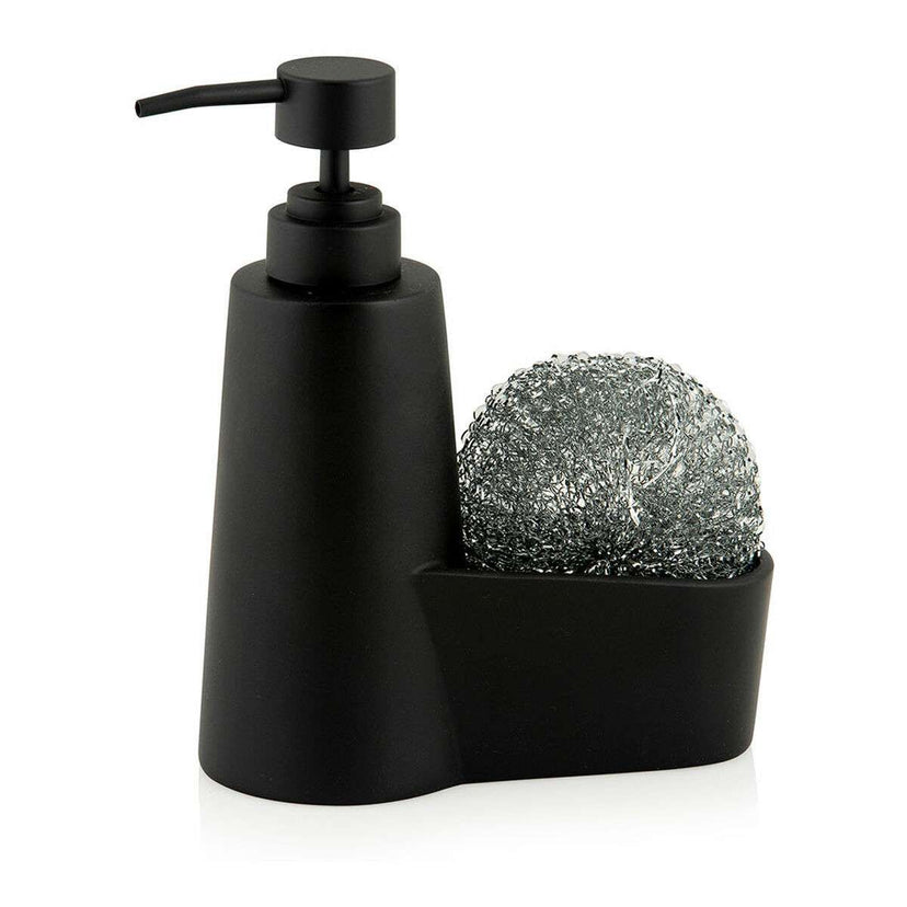 2-in-1 zeepdispenser voor het aanrecht Andrea House CC70059 Plastic Polyresin 14,5 x 7 x 18,5 cm...