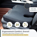COMFYCENTRE® Zitkussen - Orthopedisch Wigkussen - Ergonomisch Traagschuim - Zwart