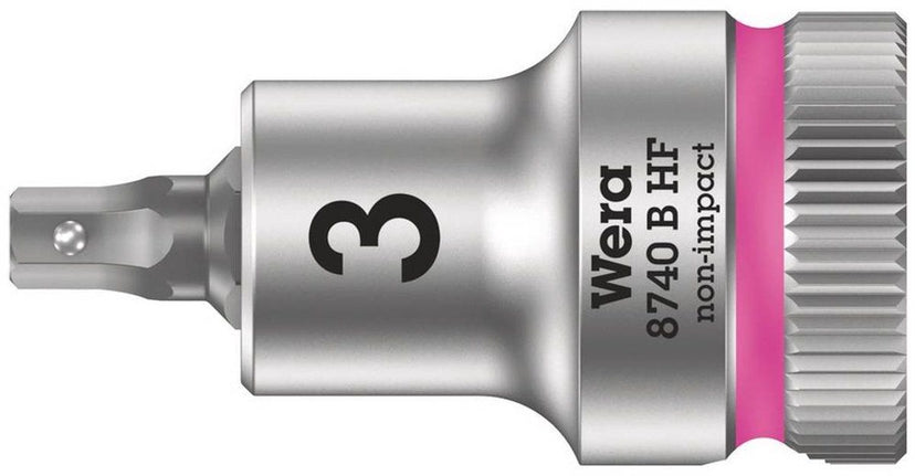 Wera 05003974001 - 8740 B HF Zyklop Bitdop - Inbus 3 x 35mm met vasthoudfunctie (1 stuk)