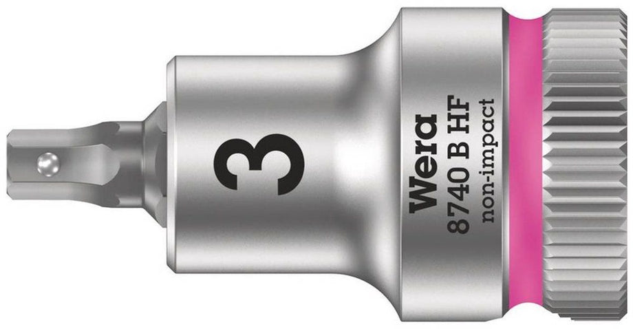 Wera 05003974001 - 8740 B HF Zyklop Bitdop - Inbus 3 x 35mm met vasthoudfunctie (1 stuk)