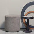 WOOOD Nanne Bijzettafel - Mangohout/marmer - Zwart - 46xØ36