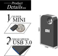 Xiaomi 2Tb Mini Flash Drive Usb3.0 - High-Speed Pen Drive - Geheugengegevensoverdracht - Metalen Pendrive TYPE-C Adapter - zwart