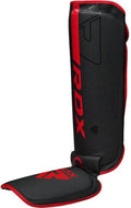 RDX F6 Kara - Scheenbeschermers - CE-gecertificeerd - Zwart/Rood - L
