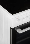 Beko FSM57100GW - Fornuis - Keramische kookplaat - Wit zwart