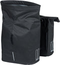Basil City - Dubbele fietstas - 28-32 Liter - Waterafstotend - Zwart