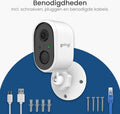 Gologi Homestation - Beveiligingscamera Draadloos - Nachtzicht - 2K Ultra HD - IP66 Waterproof - Wit (2 stuks)