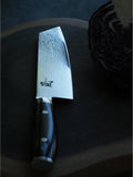 Yaxell Ran Kiritsuke 20 cm - 69 Lagen Damaststaal - VG10 Staal - 61 HRC - Canvas-Micarta Heft