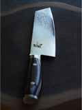 Yaxell Ran Kiritsuke 20 cm - 69 Lagen Damaststaal - VG10 Staal - 61 HRC - Canvas-Micarta Heft