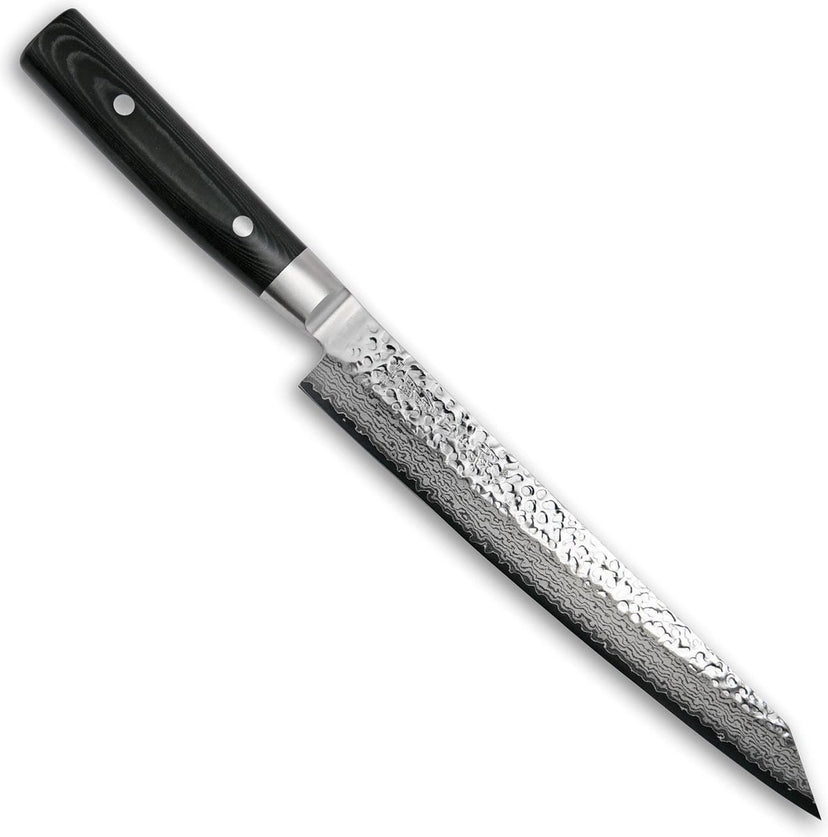 Yaxell Zen Fileermes / Sushimes 23 cm - 37 Lagen Damaststaal - Canvas-Micarta Heft