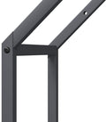 vidaXL - Brandhoutrek - 40x25x90 - cm - koudgewalst - staal - antracietkleurig