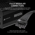 Corsair RM1000e (2025) - Voeding - 1000W Cybenetics Gold - Zwart