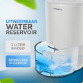 Airdestic Hyperwave - Luchtontvochtiger - 350ml/dag - Geruisloos - Wit
