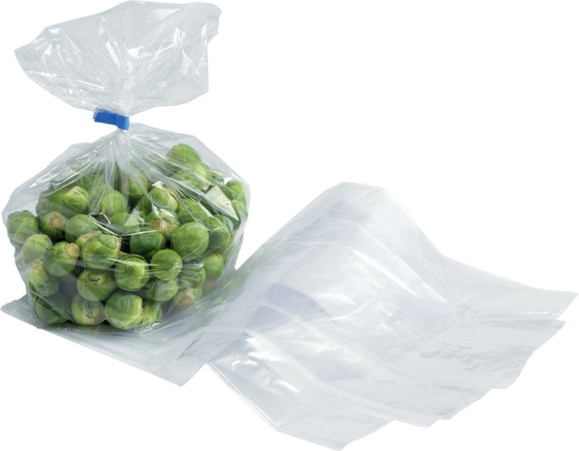 Zak - Zijvouwzak - LDPE - 15/ 4 -5x45cm - 70my - transparant - 1000 stuks