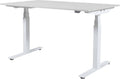 Zit Sta Bureau - Plus Elek 160x80 krijtwit - zwart frame
