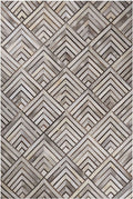 TEKIR - Laagpolig vloerkleed - Lichtbeige - 140 x 200 cm - Koeienhuid leer