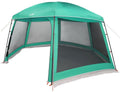 vidaXL - Zwembadtent - uitneembare - buiten- - gaaswanden - 512x458 - cm - zeegroen
