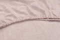 Zo Home Lino Hoeslaken Katoen 35cm Hoek Linnen Look - 160x200cm - shell nude