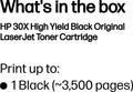 HP LaserJet 30X - Tonercartridge - Hoge capaciteit tot 3500 pagina's - Zwart (1 stuk)